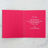 Custom Children Foto Mother's Day Rose Herz Karte (Innenseite)