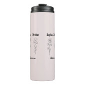 Custom Children Name Wildflower Garden Thermosbecher (Vorderseite)