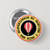 Custom Children's Miracle Network Name Red Yellow Button (Vorne & Hinten)