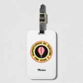 Custom Children's Miracle Network Name Red Yellow Gepäckanhänger (Vorderseite Vertikal)