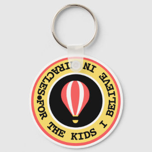 Custom Children's Miracle Network Name Red Yellow Schlüsselanhänger