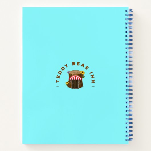 Custom Child's Art Sketchbook Spiral Notebook Notizblock (Rückseite)