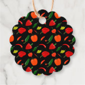 Custom Chili Pepper Thank You Scalloped Tag Geschenkanhänger (Rückseite)