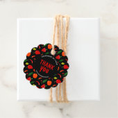 Custom Chili Pepper Thank You Scalloped Tag Geschenkanhänger (Beispiel)