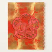 Custom Chinese New Year Dragon Wood Green Gold Red Planer (Rückseite)