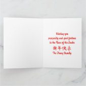 Custom Chinesisch Neues Jahr der Schlange Party Re Karte (Innenseite)