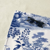 Custom Chinoiserie Muster Pagoda Blau Weiß Strandtuch (Beispiel)