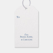 Custom Chinoiserie Weihnachtsbaum, Grandmillenial Geschenkanhänger (Rückseite)