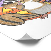 Custom Chipmunk Halloween Animal Kinderzimmer Post Poster (Ecke)