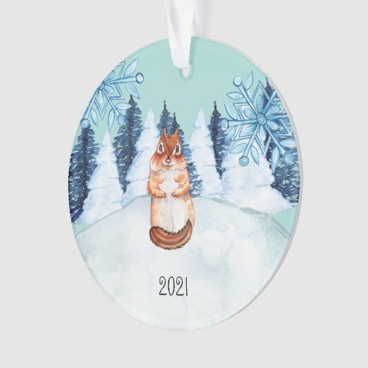 Custom Chipmunk Ornament (Vorderseite)