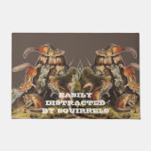 Custom Chipping Eichhörnchen Geschenke Fußmatte (Vorderseite)