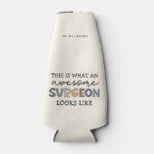 Custom Chirurg Funny Phantastisch Chirurg Geschenk Flaschenkühler (Vorderseite)