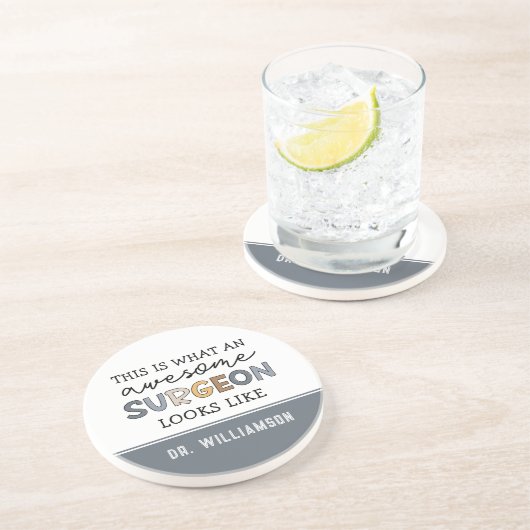 Custom Chirurg Funny Phantastisch Chirurg Geschenk Getränkeuntersetzer (Seite)