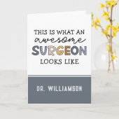 Custom Chirurg Funny Phantastisch Chirurg Geschenk Karte (Gelbe Blume)