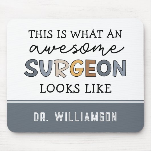 Custom Chirurg Funny Phantastisch Chirurg Geschenk Mousepad (Vorne)