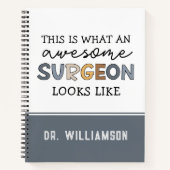 Custom Chirurg Funny Phantastisch Chirurg Geschenk Notizblock (Vorderseite)