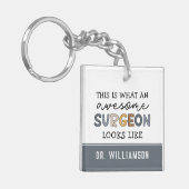 Custom Chirurg Funny Phantastisch Chirurg Geschenk Schlüsselanhänger (Vorderseite links)