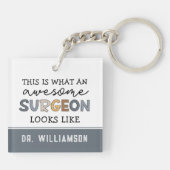 Custom Chirurg Funny Phantastisch Chirurg Geschenk Schlüsselanhänger (Rückseite)