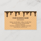 Custom Chocolate Birthday Cake Konditorei Koch Bäc Visitenkarte (Rückseite)