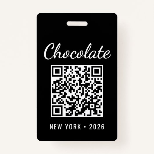 Custom Chocolate Festival Event QR Code VIP Ausweis (Rückseite)