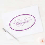 Custom_Chocolate Oval Ovaler Aufkleber (Umschlag)