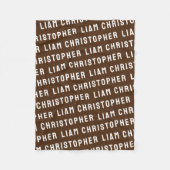 Custom Chocolate Personalisiert Son Baby Boy Gift Fleecedecke (Vorderseite)