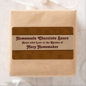 Custom Chocolate Sauce oder Fudge Sauce Labels (Insitu)