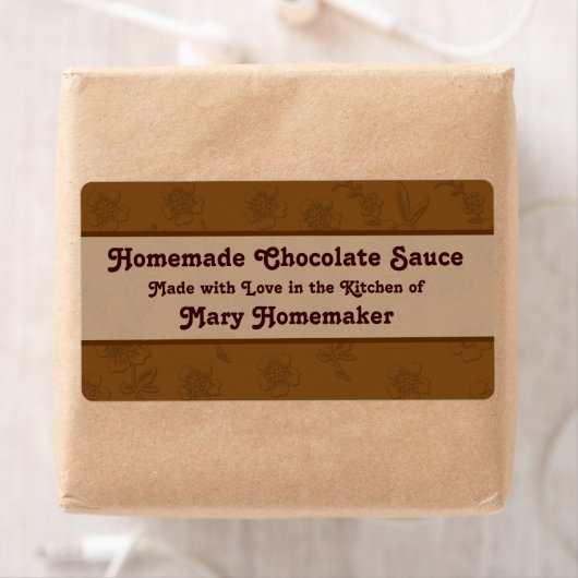 Custom Chocolate Sauce oder Fudge Sauce Labels (Insitu)