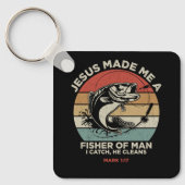 Custom Christian Fisher of Men Schlüsselanhänger (Vorderseite)