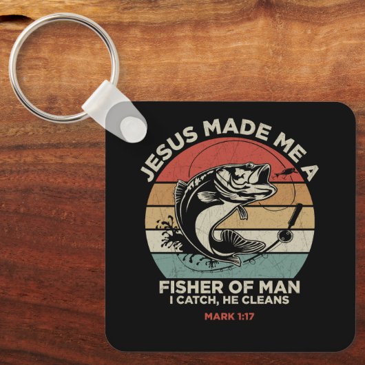 Custom Christian Fisher of Men Schlüsselanhänger (Vorderseite)