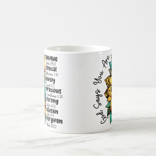 Custom Christian Forgiven Custom Bible Verse Kaffeetasse (Mittel)
