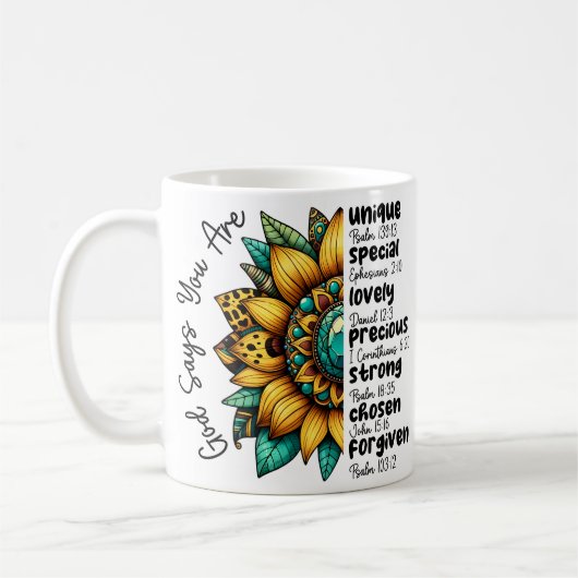 Custom Christian Forgiven Custom Bible Verse Kaffeetasse (Links)