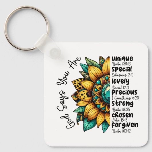 Custom Christian Forgiven Custom Bible Verse Schlüsselanhänger (Vorderseite)