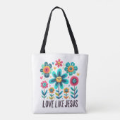 Custom Christian Love Like Jesus Tasche (Rückseite)