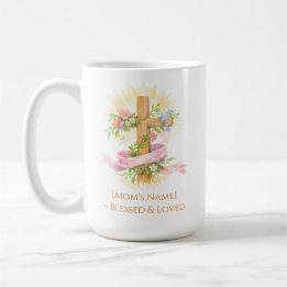 Custom Christian Mother’s Day Cross Mug Kaffeetasse