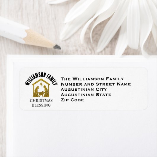 Custom Christian Nativity Family Christmas Return (Insitu)