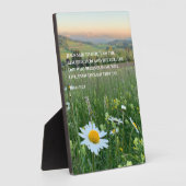 Custom Christlich Bible Verse Gift Daisy Foto Fotoplatte (Seite)