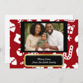 Custom Christlich Christmas Joy Card Feiertagskarte (Vorne/Hinten)