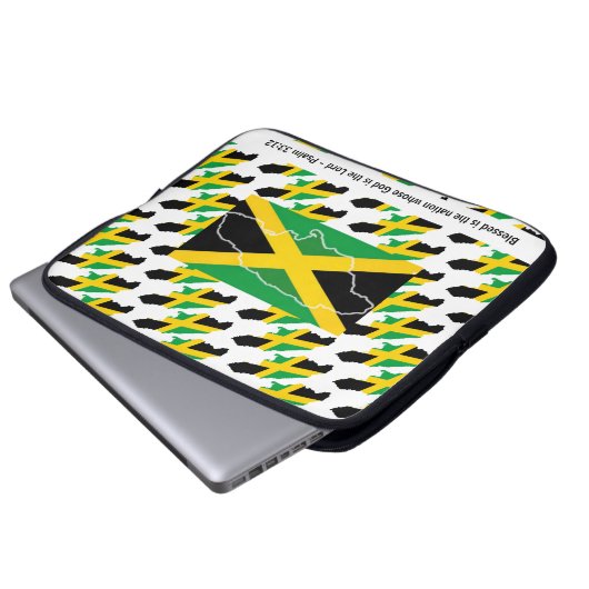 Custom Christlich JAMAICA FLAG Laptopschutzhülle (Vorne Knopf)