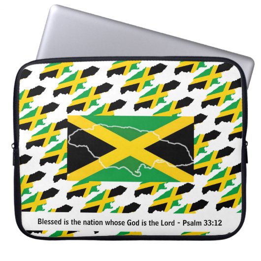 Custom Christlich JAMAICA FLAG Laptopschutzhülle (Vorderseite)