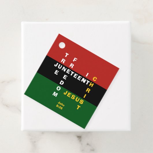 Custom Christlich JUNETEENTH Geschenkanhänger (Beispiel)