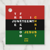 Custom Christlich JUNETEENTH Geschenkanhänger (Vorderseite)