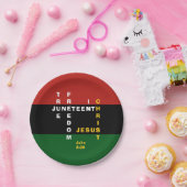 Custom Christlich JUNETEENTH Pappteller (Party)