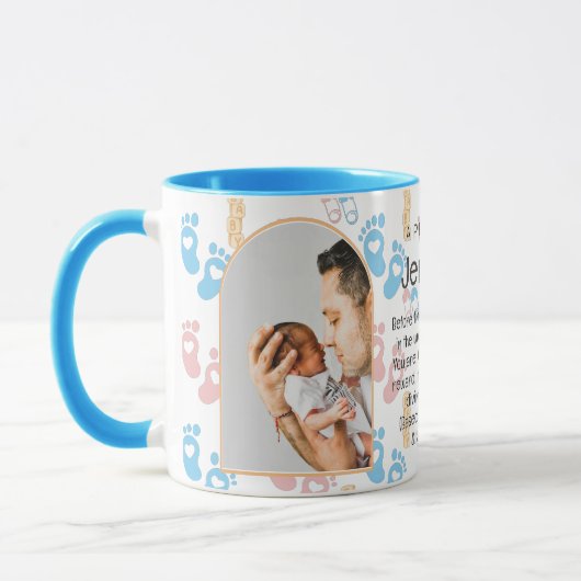 Custom Christlich Prayer Keepake Baby Boy Foto Tasse (Links)