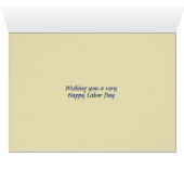 Custom Christlich USA LABOR DAY Card (Innenansicht Horizontal (Unten))