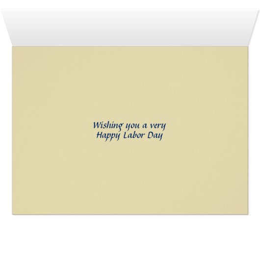 Custom Christlich USA LABOR DAY Card (Innenansicht Horizontal (Unten))