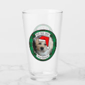 Custom Christmas 2 Foto Frame Rot & Grün Kariert Glas (Rückseite)