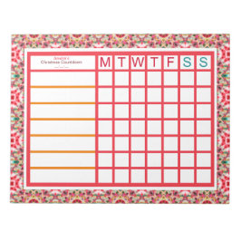 Custom Christmas ADHD Frauen Produktivitätsplaner Notizblock