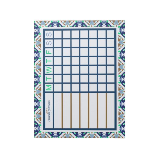 Custom Christmas ADHD Men's Productivity Planner Notizblock (Rotiert)