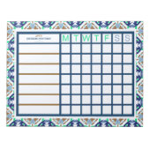 Custom Christmas ADHD Men's Productivity Planner Notizblock (Vorderseite)